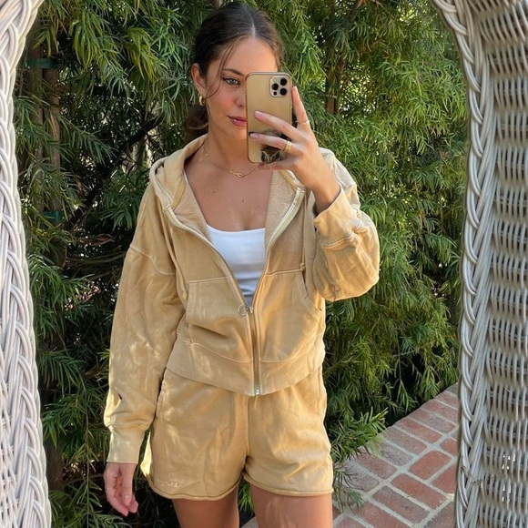 Y2k champion Matching sweatsuit in mustard size small - Picture 1 of 7